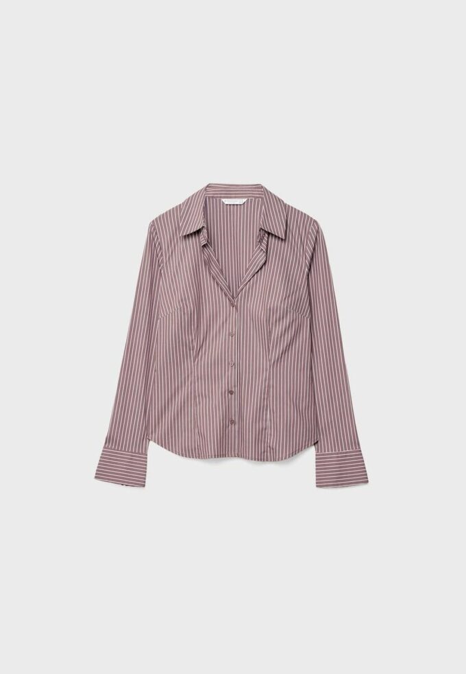 Camisas entalladas básicas a rayas Camisas entalladas básicas a rayas