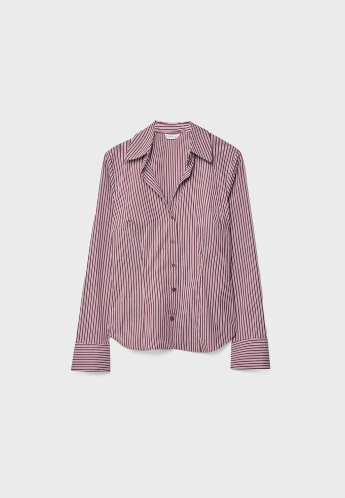 Camisas entalladas básicas a rayas Camisas entalladas básicas a rayas