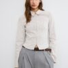Camisas entalladas de bengalina con doble cremallera Camisas entalladas de bengalina con doble cremallera