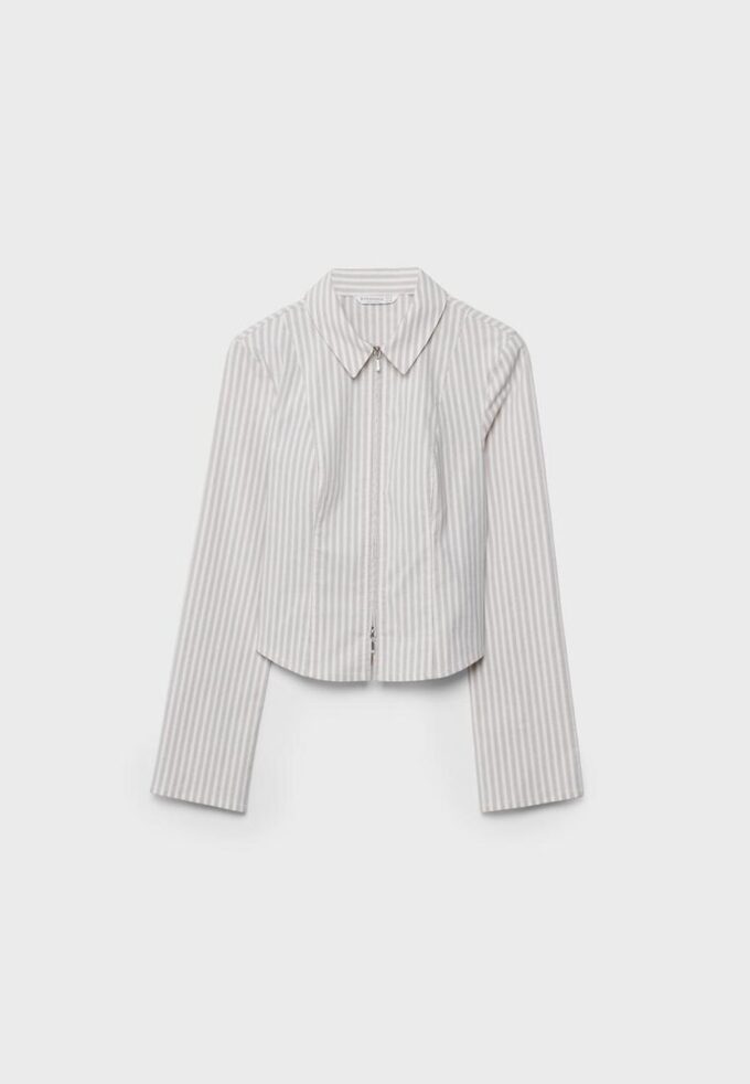 Camisas entalladas de bengalina con doble cremallera Camisas entalladas de bengalina con doble cremallera
