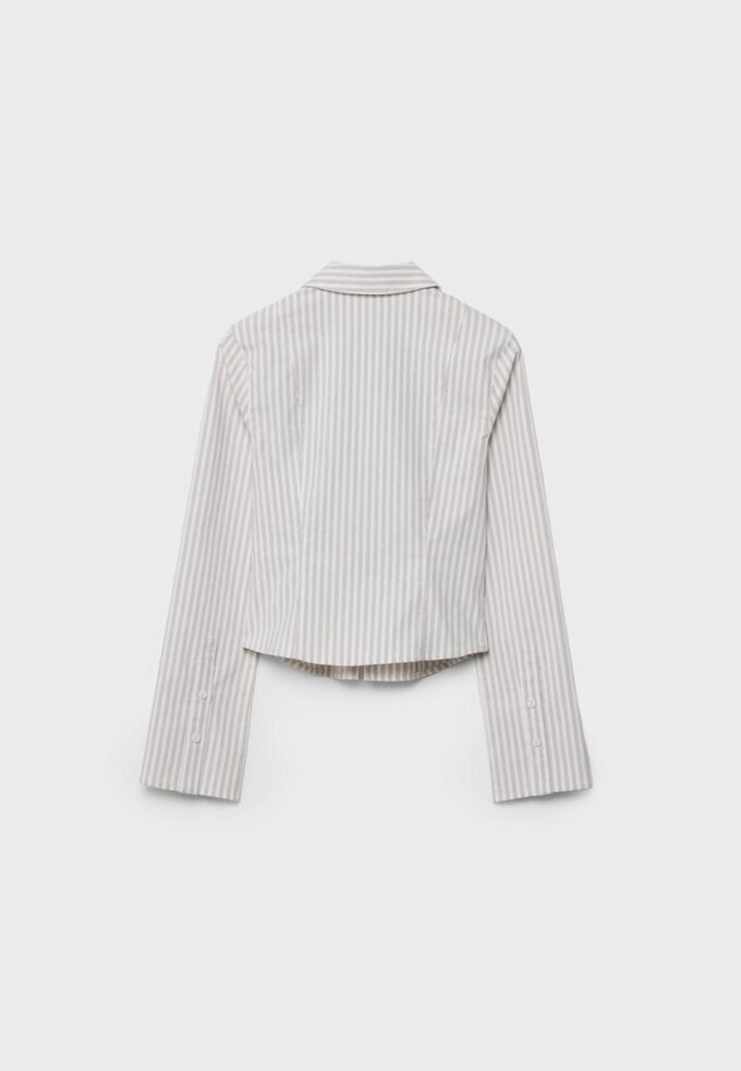Camisas entalladas de bengalina con doble cremallera Camisas entalladas de bengalina con doble cremallera