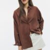 Camisas fluidas con efecto lino Camisas fluidas con efecto lino