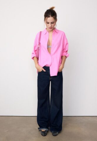 Camisas fluidas con efecto lino