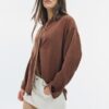 Camisas fluidas con efecto lino Camisas fluidas con efecto lino