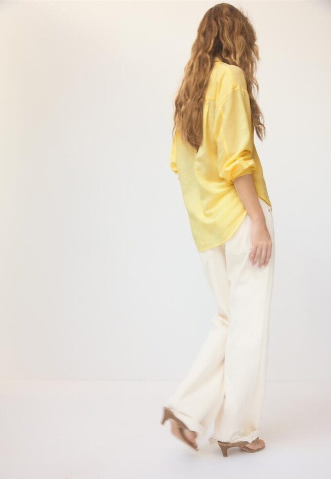 Camisas fluidas con efecto lino Camisas fluidas con efecto lino