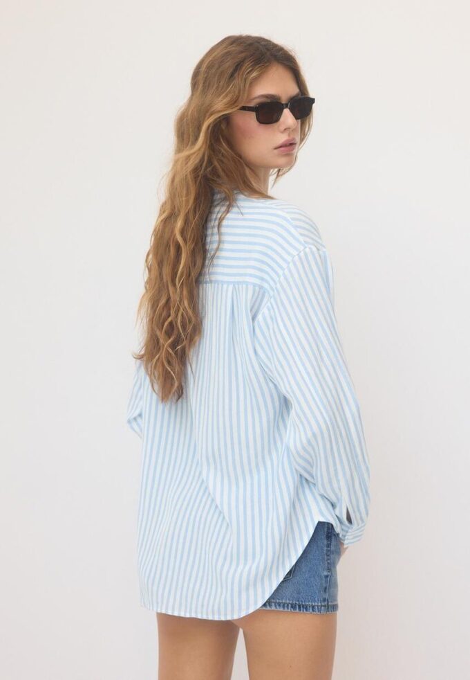 Camisas fluidas con efecto lino Camisas fluidas con efecto lino