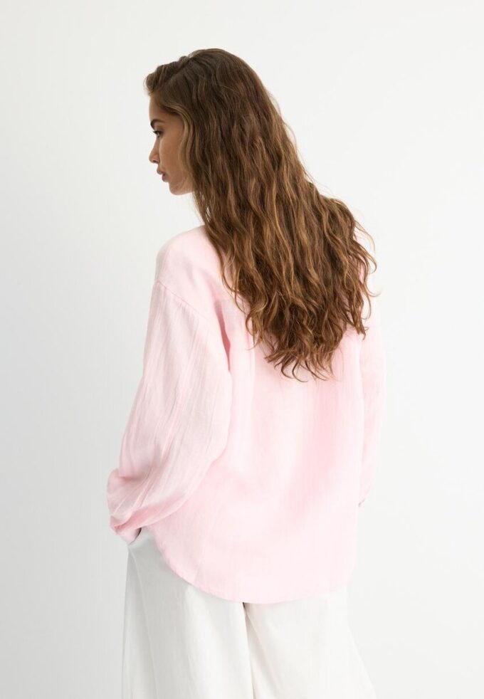 Camisas fluidas con efecto lino Camisas fluidas con efecto lino