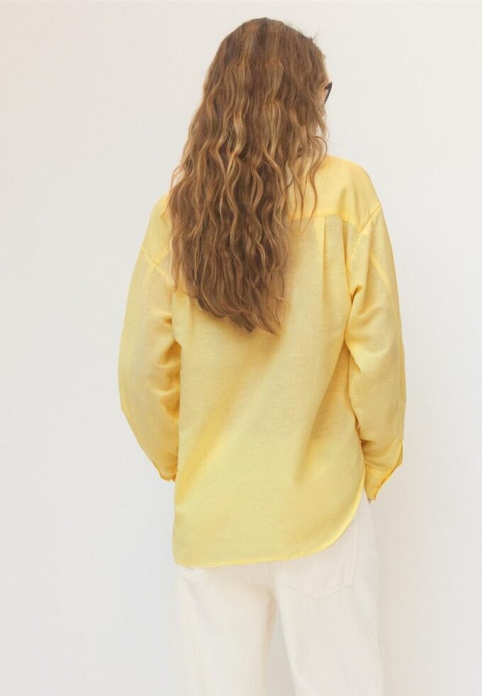 Camisas fluidas con efecto lino Camisas fluidas con efecto lino
