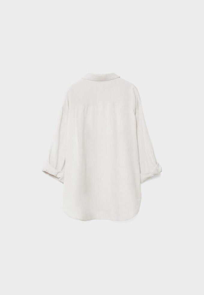 Camisas fluidas con efecto lino Camisas fluidas con efecto lino