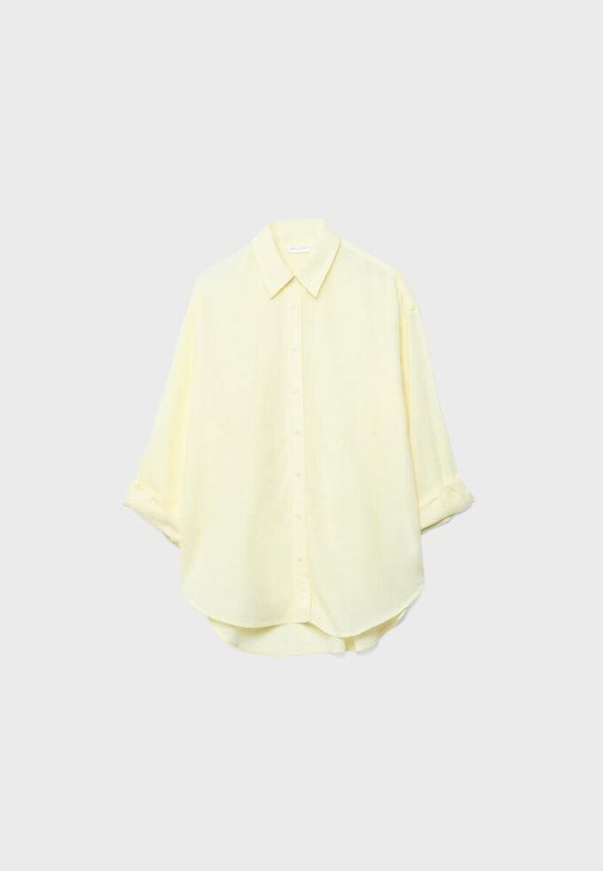 Camisas fluidas con efecto lino Camisas fluidas con efecto lino
