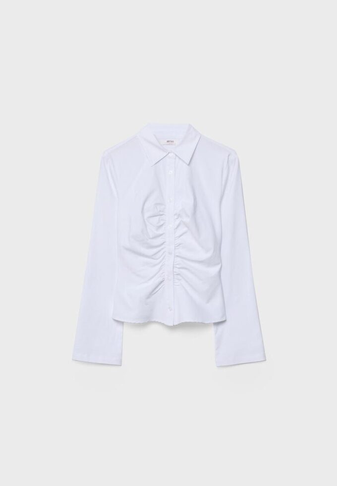 Camisas lisas fruncidas Camisas lisas fruncidas