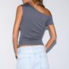 Camiseta asimétrica con botones Camiseta asimétrica con botones
