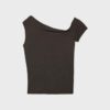 Camiseta asimétrica con botones Camiseta asimétrica con botones