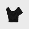 Camiseta asimétrica con tachuelas Camiseta asimétrica con tachuelas