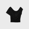 Camiseta asimétrica con tachuelas Camiseta asimétrica con tachuelas