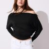 Camiseta asimétrica de modal Camiseta asimétrica de modal