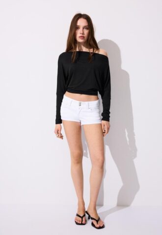 Camiseta asimétrica de modal Camiseta asimétrica de modal
