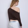 Camiseta asimétrica de modal Camiseta asimétrica de modal