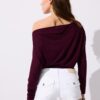 Camiseta asimétrica de modal Camiseta asimétrica de modal