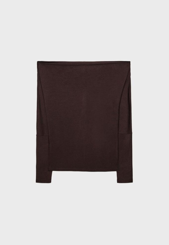 Camiseta asimétrica de modal Camiseta asimétrica de modal