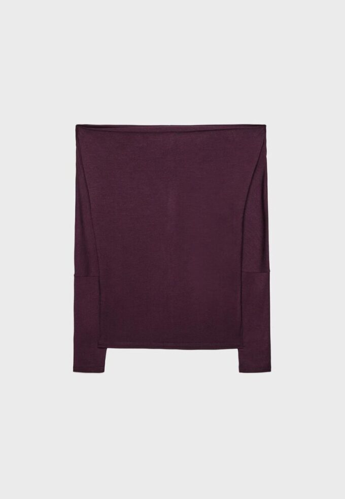 Camiseta asimétrica de modal Camiseta asimétrica de modal