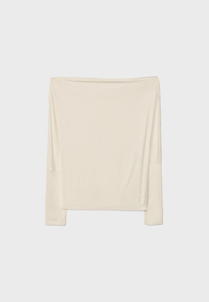 Camiseta asimétrica de modal Camiseta asimétrica de modal