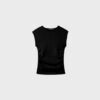 Camiseta básica ajustada con fruncidos Camiseta básica ajustada con fruncidos