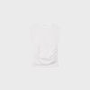 Camiseta básica ajustada con fruncidos Camiseta básica ajustada con fruncidos