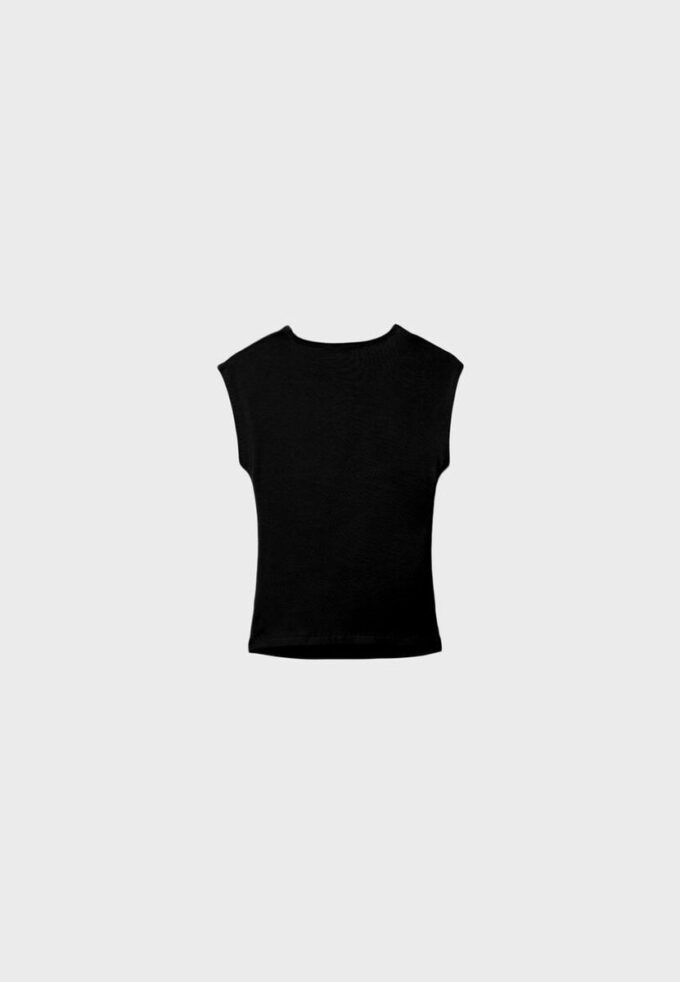 Camiseta básica ajustada con fruncidos Camiseta básica ajustada con fruncidos