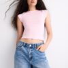 Camiseta básica con cuello barco