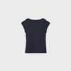 Camiseta básica con cuello barco
