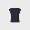 Camiseta básica con cuello barco