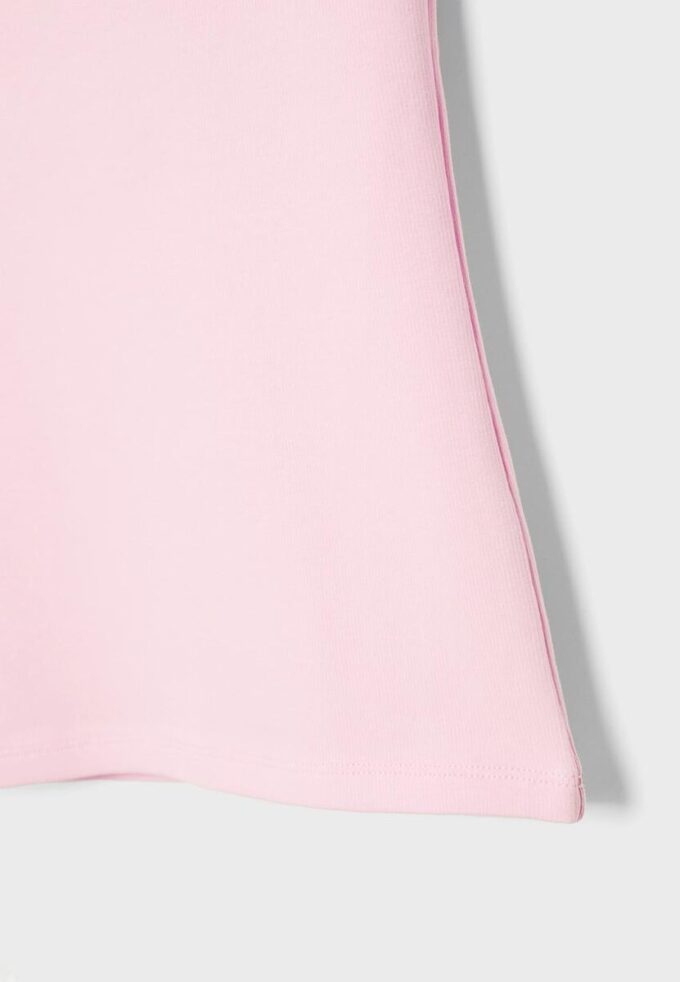 Camiseta básica con cuello barco