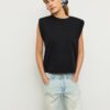 Camiseta básica con hombreras Camiseta básica con hombreras