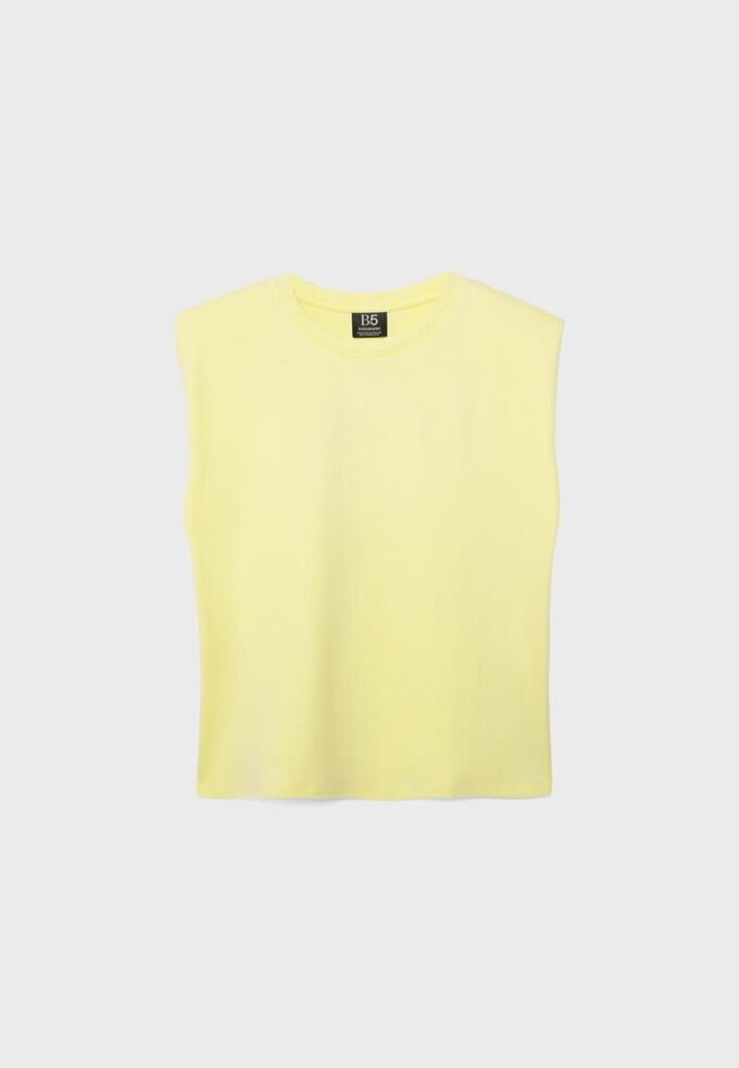 Camiseta básica con hombreras Camiseta básica con hombreras