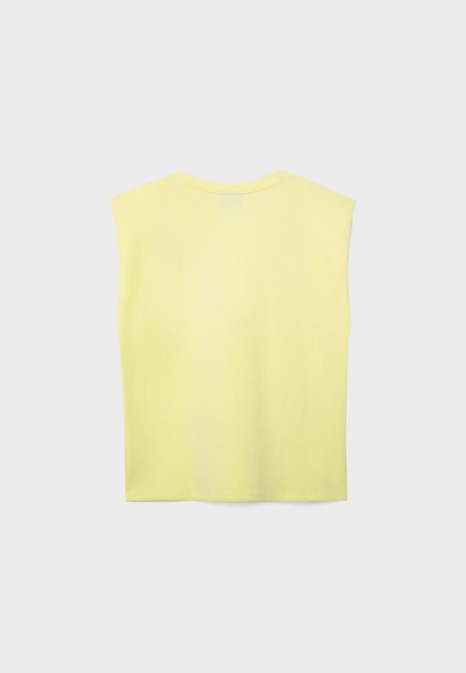 Camiseta básica con hombreras Camiseta básica con hombreras