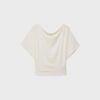 Camiseta básica con mangas de murciélago Camiseta básica con mangas de murciélago