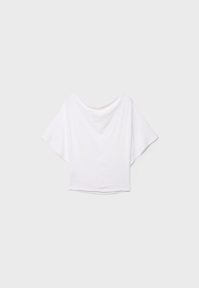 Camiseta básica con mangas de murciélago Camiseta básica con mangas de murciélago