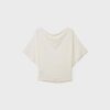 Camiseta básica con mangas de murciélago Camiseta básica con mangas de murciélago