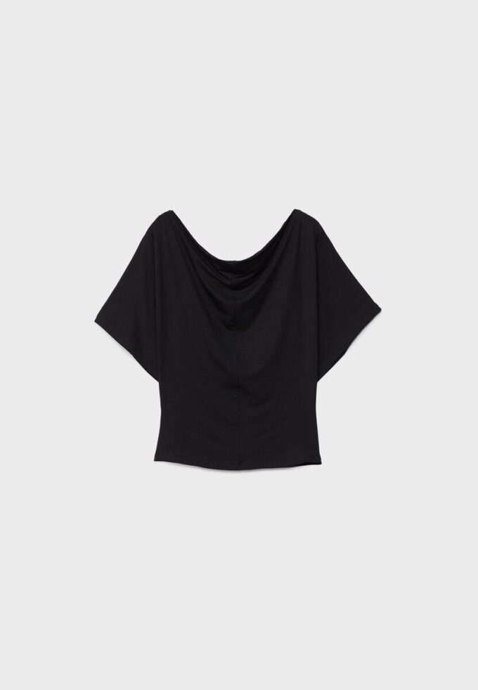 Camiseta básica con mangas de murciélago Camiseta básica con mangas de murciélago