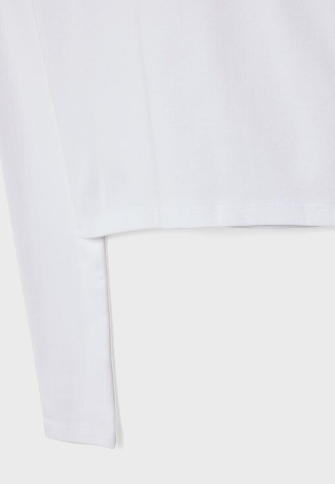 Camiseta básica de algodón de manga larga Camiseta básica de algodón de manga larga