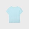 Camiseta básica de corte ajustado Camiseta básica de corte ajustado