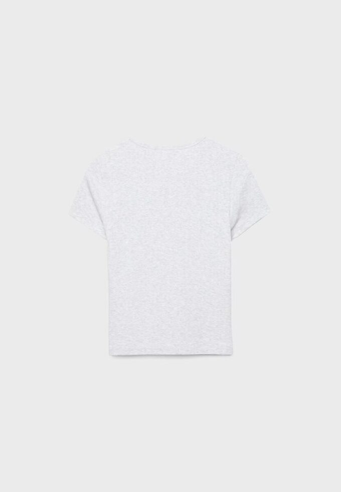 Camiseta básica de corte ajustado