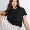Camiseta básica de corte regular y tacto suave Camiseta básica de corte regular y tacto suave