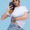 Camiseta básica de corte regular y tacto suave Camiseta básica de corte regular y tacto suave