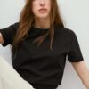 Camiseta básica de corte regular y tacto suave Camiseta básica de corte regular y tacto suave