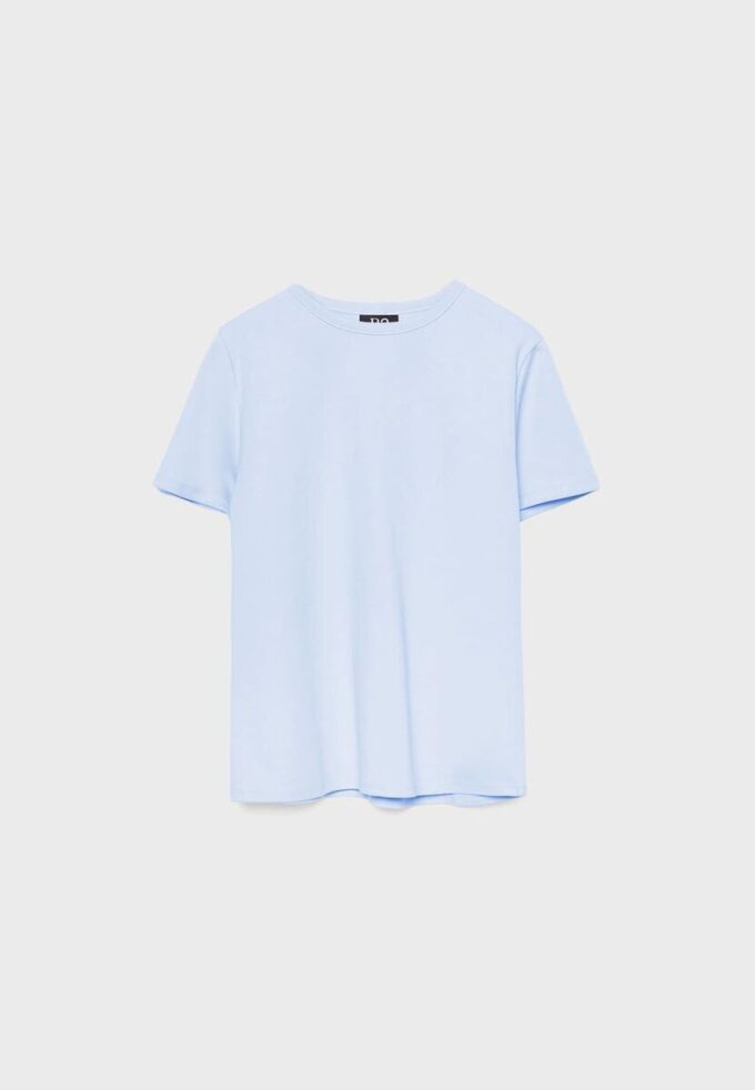 Camiseta básica de corte regular y tacto suave Camiseta básica de corte regular y tacto suave