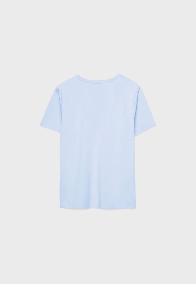 Camiseta básica de corte regular y tacto suave Camiseta básica de corte regular y tacto suave
