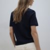 Camiseta básica de corte regular y tejido grueso Camiseta básica de corte regular y tejido grueso