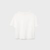 Camiseta básica de corte regular y tejido grueso Camiseta básica de corte regular y tejido grueso